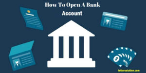 Application For Opening Account In Bank