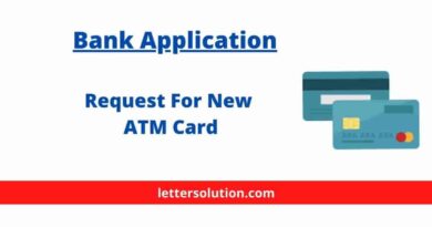 Application For New ATM Card