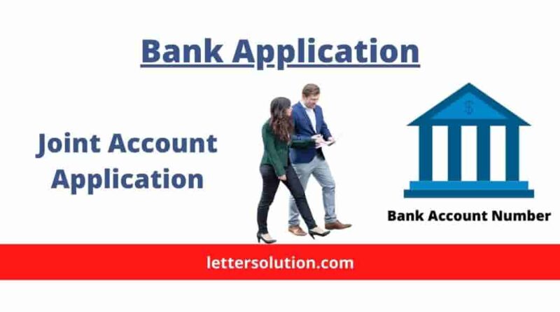 Joint Account Application